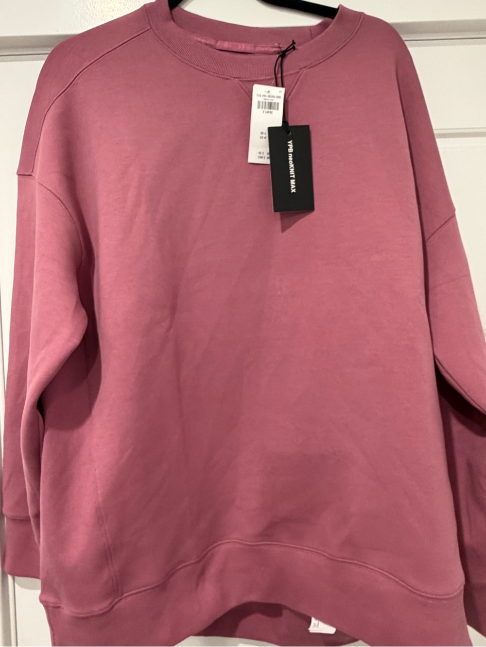 Abercrombie & Fitch Women's Crewneck Sweatshirt in Dusty Rose Pink